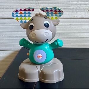 Fisher Price Linkimals Musical Moose Interactive Lights Songs Toy Tested & Works